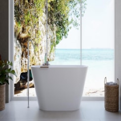 Banheira De Imersão Duramatt Alagoas Branco Fosco Acetinado Com Válvula Click Cor Especial Sabbia