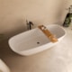 Banheira De Imersão Duramatt Amazônia Branco Fosco Acetinado Com Giroacqua Cromado Sabbia - d63b9e36-286f-46c3-84cb-b799dbb8043e