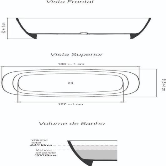 Banheira De Imersão Duramatt Amazônia Branco Fosco Acetinado Com Sifão Externo Cromado Sabbia - Imagem principal - 09b9a7ed-a696-40d6-93bb-ad5b92bebc10