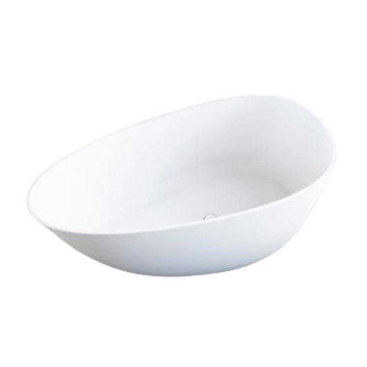 Banheira De Imersão Duramatt Angra Branco Fosco Acetinado Com Sifão Externo Lado Esquerdo Cromado Sabbia - Imagem principal - b3980c6e-3e26-49ba-bb57-a27b146ae249