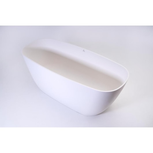 Banheira De Imersão Duramatt Bahia Branco Fosco Acetinado Com Sifão Externo Dourado Sabbia - Imagem principal - 4b82d201-6559-45d8-ba7b-25202eab2ac3