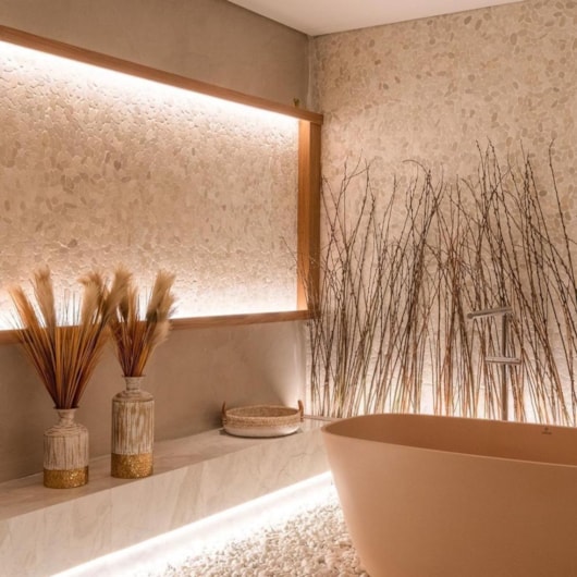 Banheira De Imersão Duramatt Bahia Rustico Nude Com Sifão Externo Dourado Sabbia - Imagem principal - 8479d546-c7b7-4691-b835-90952450ff18