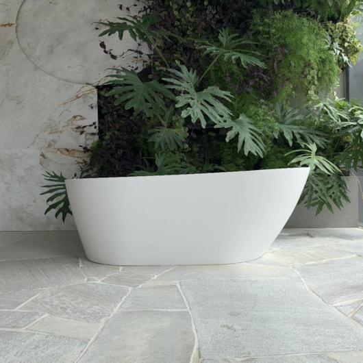 Banheira De Imersão Duramatt Ilhéus Branco Fosco Acetinado Com Válvula Click Preto Fosco Sabbia - Imagem principal - 76b64744-7cff-4073-9b4d-148279840818