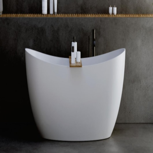 Banheira De Imersão Duramatt Sampa 170 Branco Fosco Acetinado Com Sifão Externo Dourado Sabbia - Imagem principal - d3a214ad-7fa2-4d75-acd0-72dc8a33861f