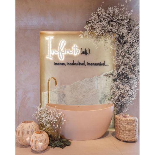 Banheira De Imersão Duramatt Sampa Rustico Nude Com Válvula Click Dourado Sabbia - Imagem principal - fa959194-9228-4fa0-9a85-49d0e6d74396