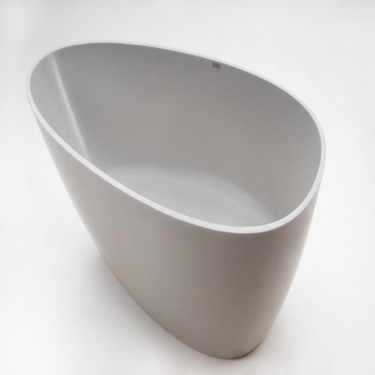 Banheira De Imersão Duraquartz Angra Cinza Lunar Com Válvula Click Cromado Sabbia - Imagem principal - 75834015-3d08-4a3a-9ad8-76fc966952fe