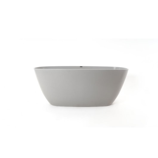 Banheira De Imersão Duraquartz Bahia Cinza Lunar Com Válvula Click Preto Fosco Sabbia - Imagem principal - b908bead-8741-4308-9dac-67107082c7e3