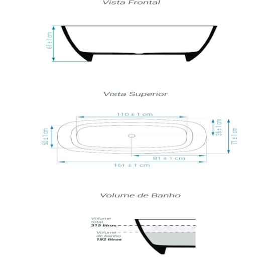 Banheira De Imersão Duraquartz Bahia Cinza Urbano Com Sifão Externo Cor Especial Sabbia - Imagem principal - 3b404d71-667c-4064-a72f-1af50933fd4f