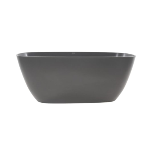 Banheira De Imersão Duraquartz Bahia Cinza Urbano Com Válvula Click Preto Fosco Sabbia - Imagem principal - 694bdbb8-452a-4329-81f7-fcd55bce3b76