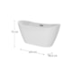Banheira De Imersão Gel Coat Mavie Branca Ouro Fino 160cm - 77d87bc2-a979-4c5d-82de-aa75c0905fa5