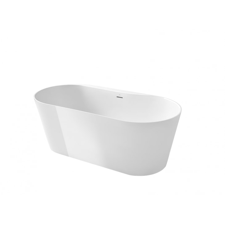Banheira De Stonex Oval Raina Branco Roca