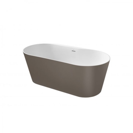 Banheira De Stonex Oval Raina Café Roca - Imagem principal - 57411387-d7d7-478e-b25d-a7fa24e94f92