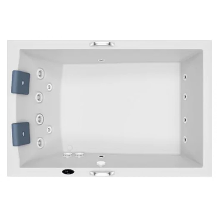 Banheira Dupla Pieta Com Aquecedor Jacuzzi 180x120x50cm
