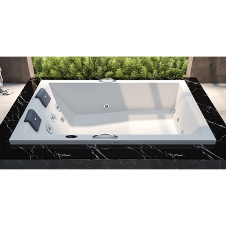 Banheira Dupla Pietá Com Blower E Aquecedor Jacuzzi 180x120cm