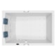 Banheira Dupla Pietá Com Blower E Aquecedor Jacuzzi 180x120cm - e398e68c-6f94-4cea-a927-5bb5f65369b0