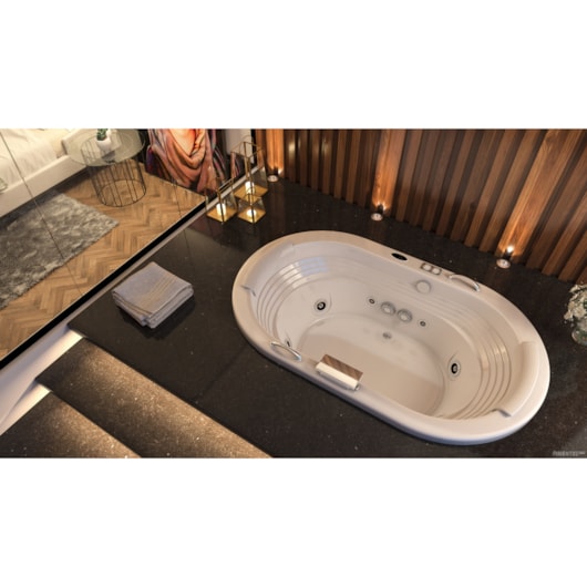 Banheira Europe P2 60Hz Jacuzzi 184x112cm - Imagem principal - df275f08-db5e-4b74-9895-468fa6e1600e