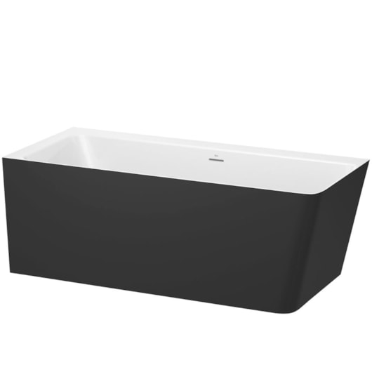 Banheira Freestanding Ona Lado Esquerdo Matte Black Roca 160x70cm - Imagem principal - 5afdc0c8-9ad9-4329-9422-a0c748150366