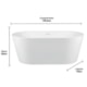 Banheira Gamboa 2 Matt White 159,5x75x59cm Immersi - f29eea9d-12e4-4310-869a-861d621a73a7