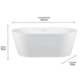 Banheira Gamboa 3 Matt White 169,5x75x59cm Immersi - 475a4e7a-0f69-4f8b-a36b-2e6d15c58f16