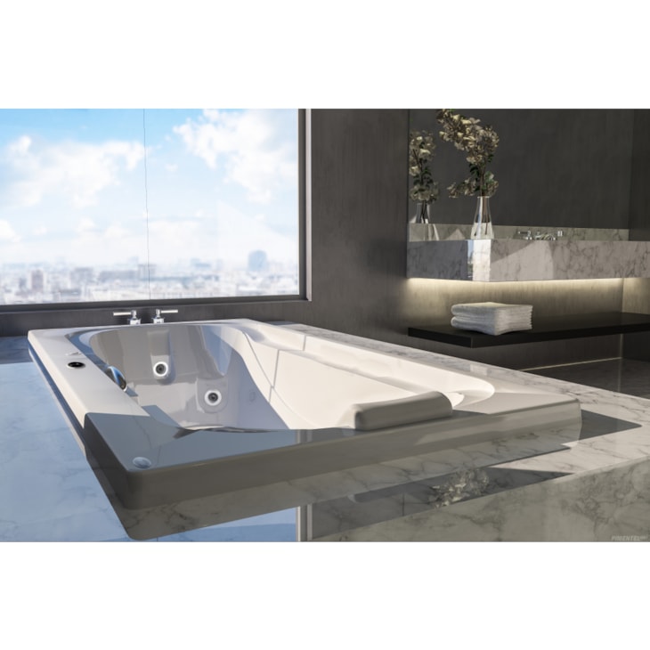 Banheira Habitaré Aquecedor Com Kit Pé Jacuzzi