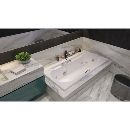 Banheira Habitaré Sha Com Kit Pé Jacuzzi - Imagem principal - 3cb7d7f7-a241-409c-8ae9-8f7142c839ad