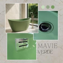Banheira Imersão Mavie Verde Oliva Gel Coat Ouro Fino Banheira Imersão Mavie Verde Oliva Gel Coat Ouro Fino