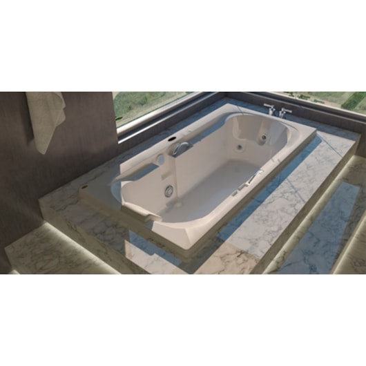 Banheira Individual Spazia 180x75x46cm Com Aquecedor Jacuzzi - Imagem principal - 14008050-ec3b-40ab-8254-f3a471ef92ba