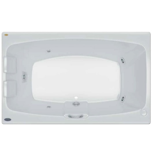 Banheira Mysia G1 Dupla Com Apoio de cabeça Jacuzzi 183x110x41cm - Imagem principal - a2cb28d6-db35-4f34-bd91-7910d2896ec3