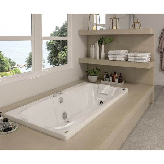 Banheira Mysia G1 P1 Com Aquecedor Jacuzzi 183x90cm - Imagem principal - e3c18e79-4d65-43a0-a28b-8e611e81b1d8