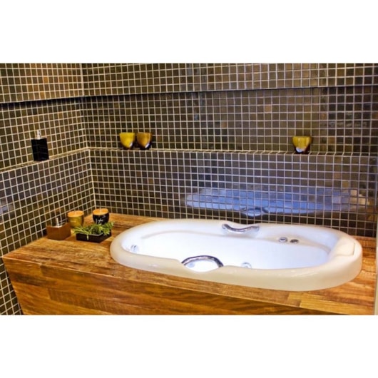 Banheira Oval Acrilnew Dupla Premium 170x90cm Com Hidromassagem Ouro Fino - Imagem principal - a2ef5e3b-1deb-410a-abf3-8312584d30f5