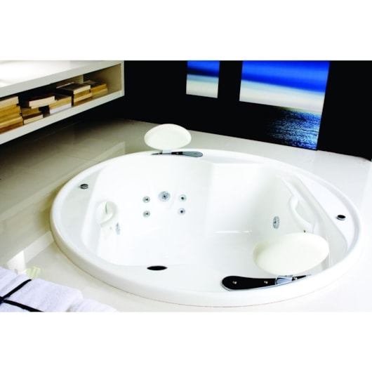 Banheira Redonda Lunacril Premium 150x50cm Com Hidromassagem Ouro Fino - Imagem principal - 0bdf873b-9448-4d80-ad42-071f9cb4d846