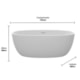 Banheira Taipe 2 Matt White 160x80x58cm Immersi - fee1c372-60a2-44f3-a60c-24b73fe6050c