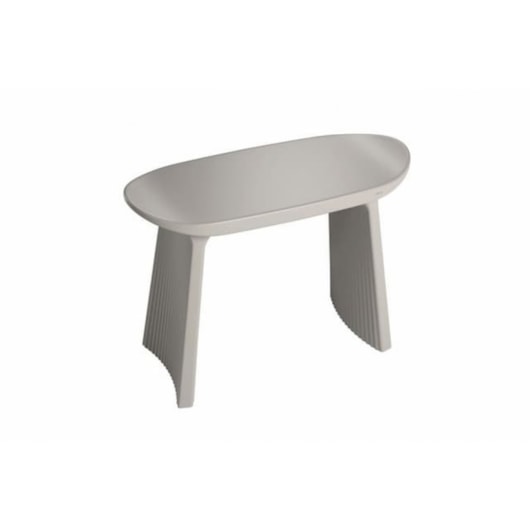 Banqueta Pequena Deca Senses  Branco Fosco Deca - Imagem principal - 3e43e4a8-e537-4ef4-a625-4a0350497c01