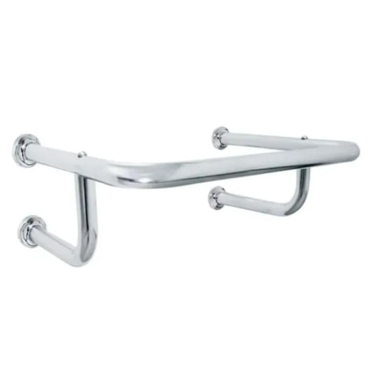 Barra De Acessibilidade Em Alumínio Em U Para Lavatório Sicmol 68x22x48cm - Imagem principal - 846eaf51-b858-43d8-8929-6214c0cb8b32