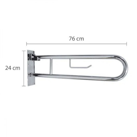 Barra De Apoio Articulada Mod 1 Inox 1 1/4 Astra - Imagem principal - 0d64fb99-6f1d-4856-9737-9bd244a40ee4