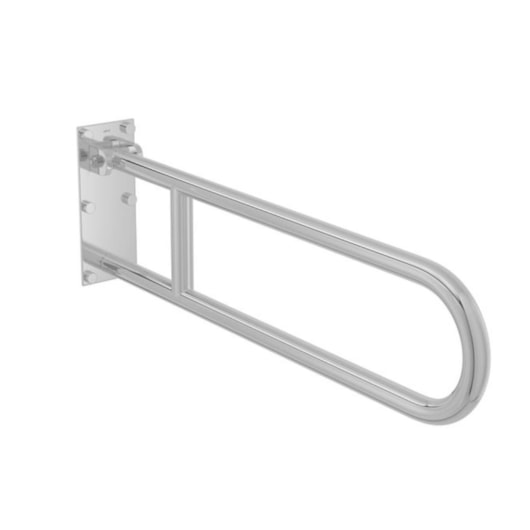 Barra De Apoio Lateral Articulada De Acessibilidade Conforto De Aço Polido Deca 80cm - Imagem principal - 4ee02b89-c2b3-454a-9331-c892acd889fe