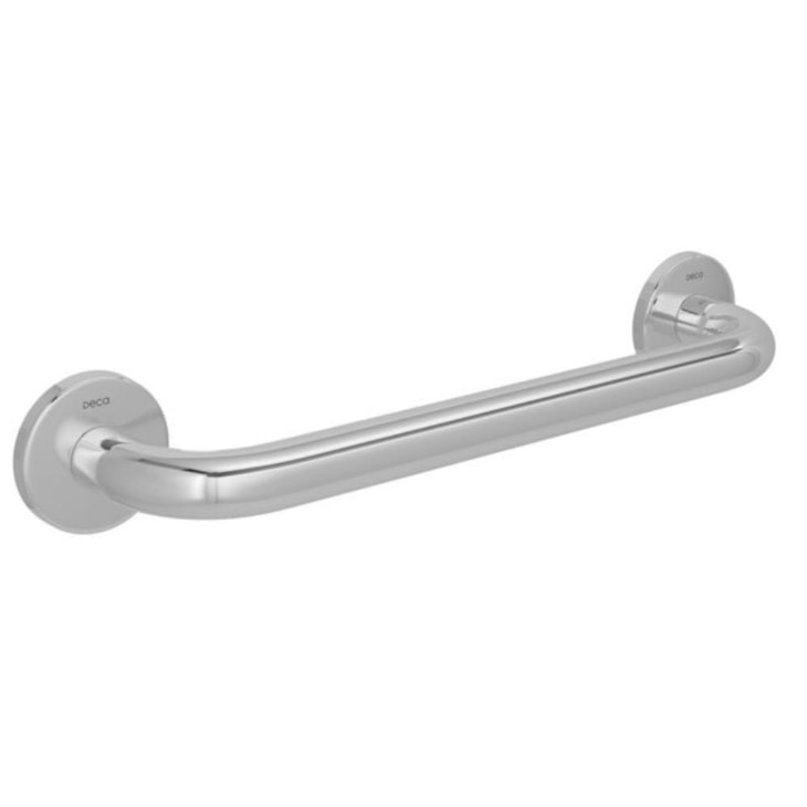 Barra De Apoio Lateral De Acessibilidade Conforto Inox Polido Deca 40cm