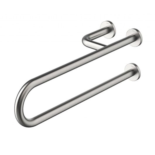 Barra De Apoio Lateral De Acessibilidade Fixa Direita Benefit Inox Escovado Docol 70cm - Imagem principal - b9da1784-b64d-40d6-9301-5b842708f47f