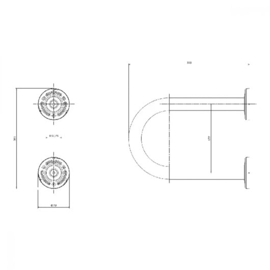 Barra De Apoio Lateral Fixa De Acessibilidade Conforto Inox Polido Deca 30cm - Imagem principal - cd1d216a-b1a3-4f34-8e57-3dffa605b2fd