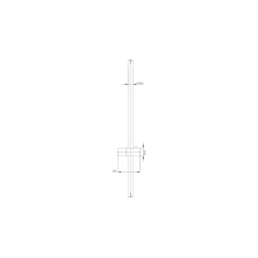 Barra Deslizante 700 Com Suporte Para Ducha Manual Stella Rocal Cromado Roca - Imagem principal - 9d074e01-2998-4711-a6b3-7a792d15ce81