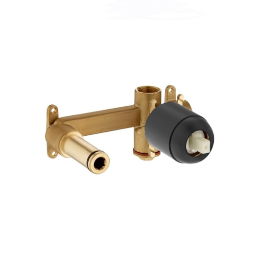 Base Monocomando Para Lavatório De Parede Cala Matte Black Roca - Imagem principal - 302954a8-231a-4312-8498-dd417a98c5e6