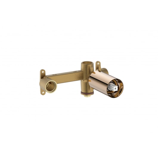 Base Monocomando Para Lavatório De Parede Ona Rose Gold Roca - Imagem principal - fd6ae15d-db9c-4c5f-9915-b299188d1577
