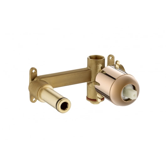 Base Para Monocomando De Embutir Para Lavatório De Parede Insígnia Rose Gold Roca - Imagem principal - 56a00997-4368-4430-a79f-271d3393e235