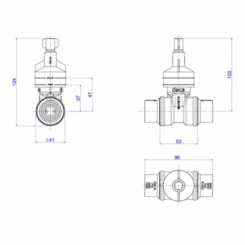 Base Para Registro De Gaveta De Pvc Base Fácil 25mm Deca 20mm