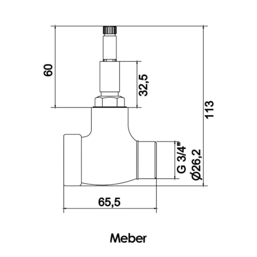 Base Para Registro De Pressão MVS 3/4