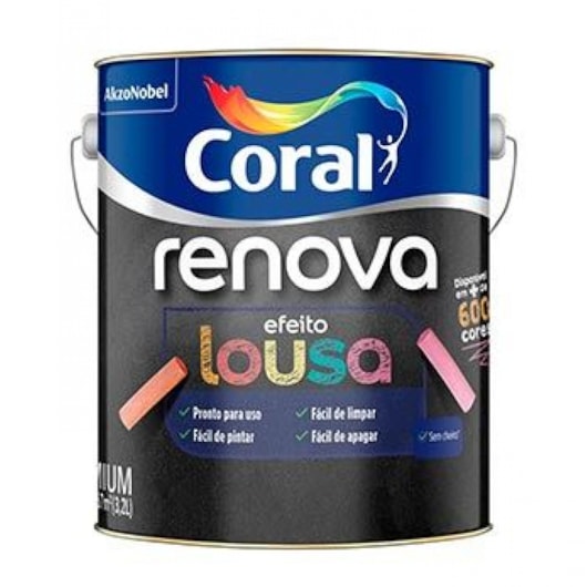 Base Renova Efeito Lousa Acetinado 3,2L Coral - Imagem principal - 0334d0e6-0765-40ee-887c-cdc2fef15460