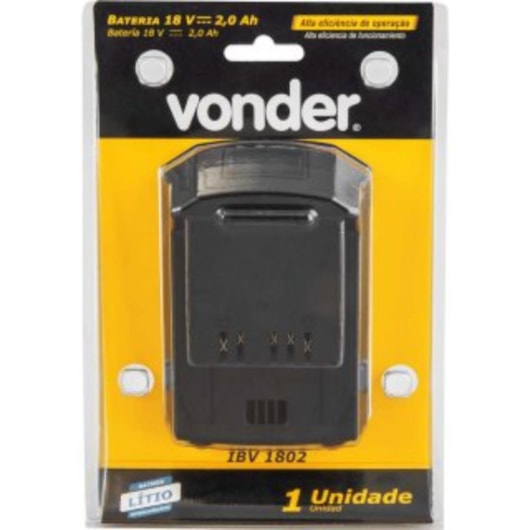 Bateria Ibv1802 18v 2.0ah Vonder - Imagem principal - 3a45a505-c47d-4892-bfd6-350f2f69e170