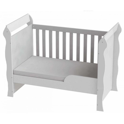 Berço Infantil Mini Cama Mirelli Branco Brilho Carolina Baby - Imagem principal - 8b144fea-e8ab-44d0-9afb-75e162ce0c6e