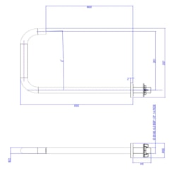 Bica Para Lavatório De Mesa Quadrada G Decayou Dark Antracite Mate Deca