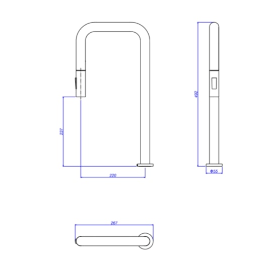 Bica Para Monocomando De Cozinha De Mesa You Cromado Deca - Imagem principal - 7d105027-f9dc-4f80-bd72-2e70bdc8f94a